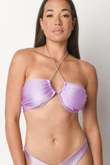 Top per bikini in raso