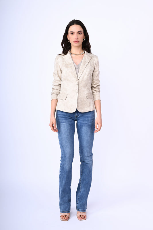 Jeans svasati con bottoni gioiello – Nunalie