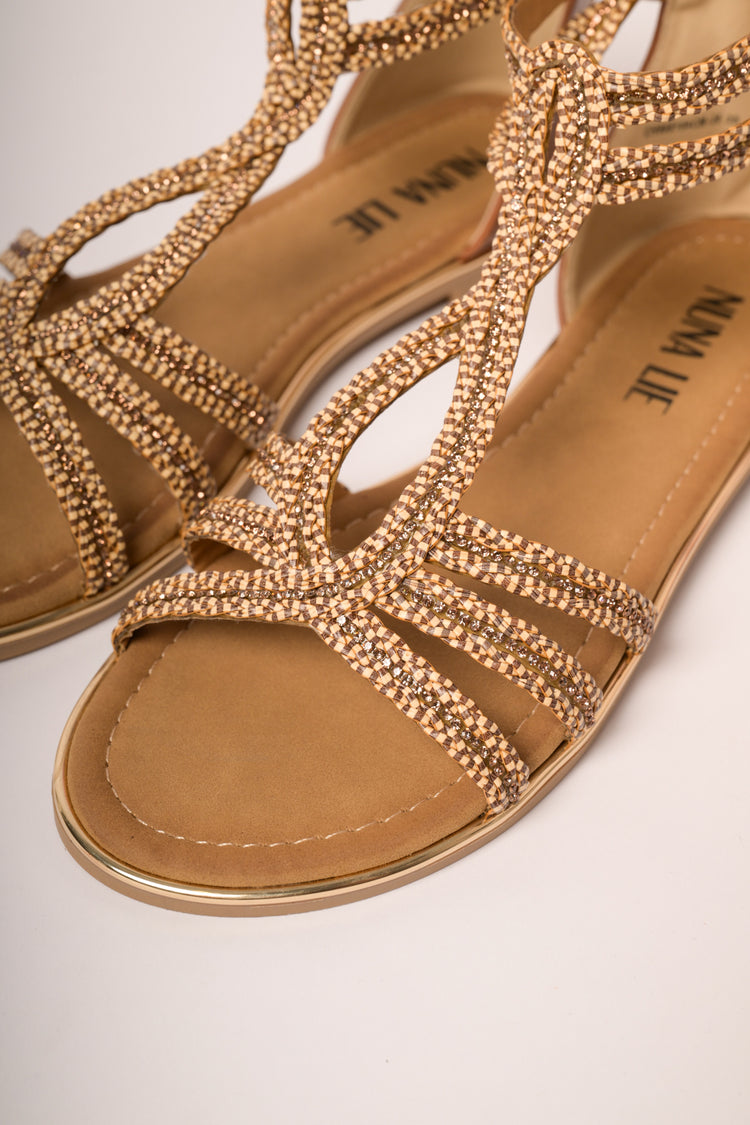 Sandalo con strass