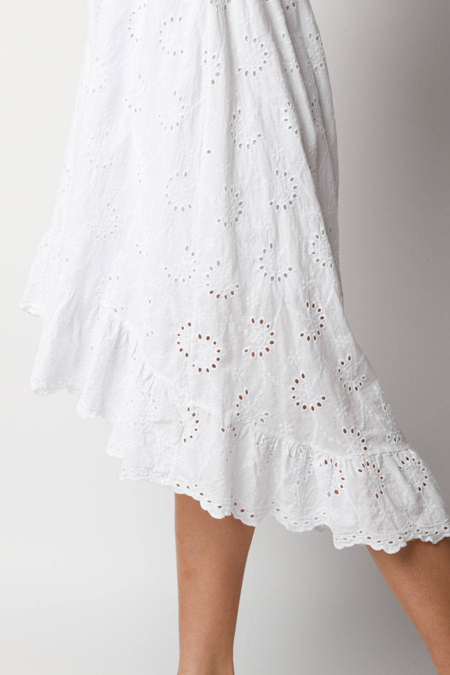 Vestiti Copricostume Bianco Pizzo Sangallo Abito Donna Vestiti