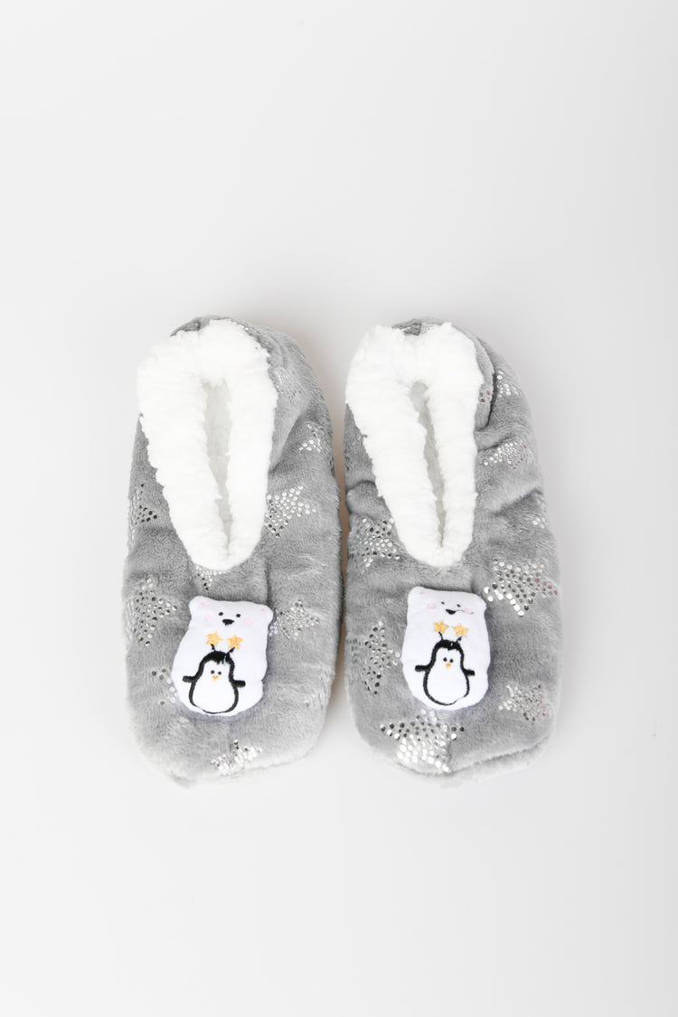 Slippers con patch orso + pinguino