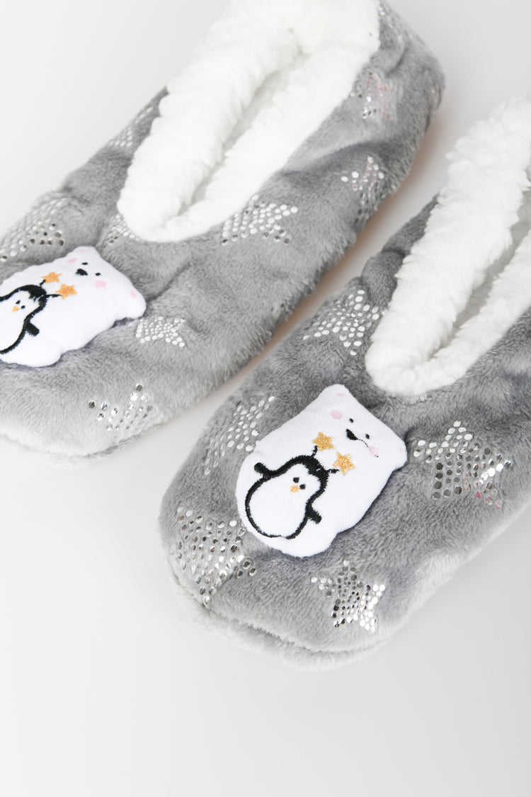 Slippers con patch orso + pinguino