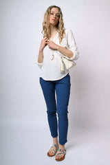 Camicia in viscosa con taschino