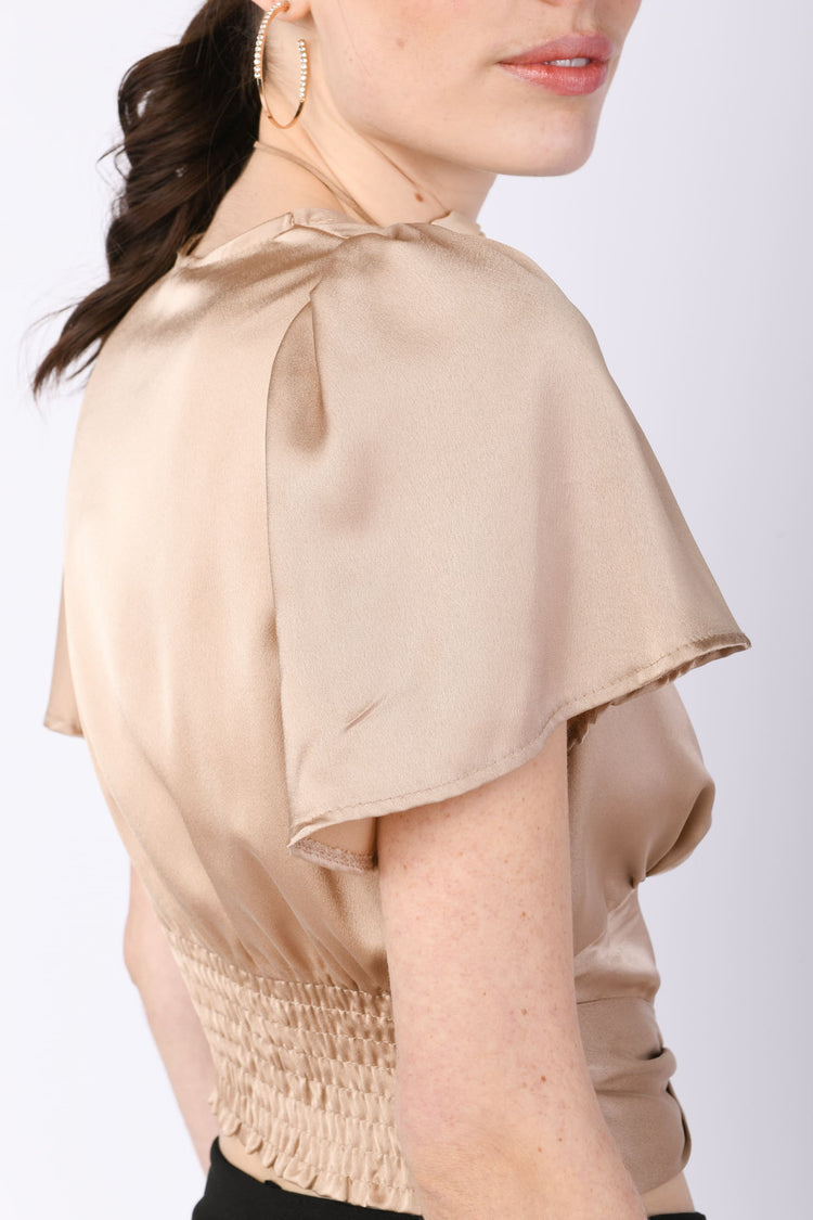 Top cropped manica Kimono