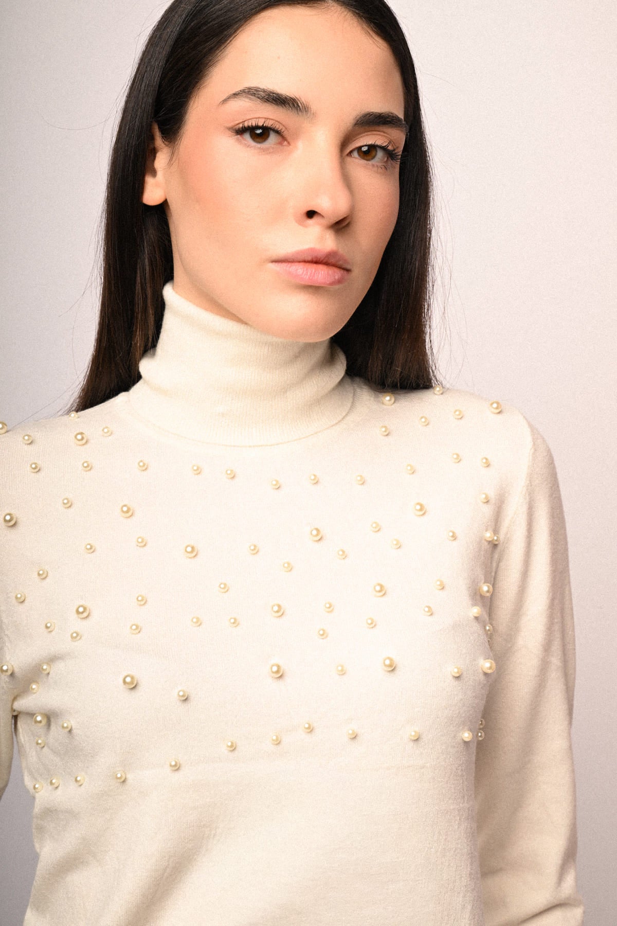 All in white