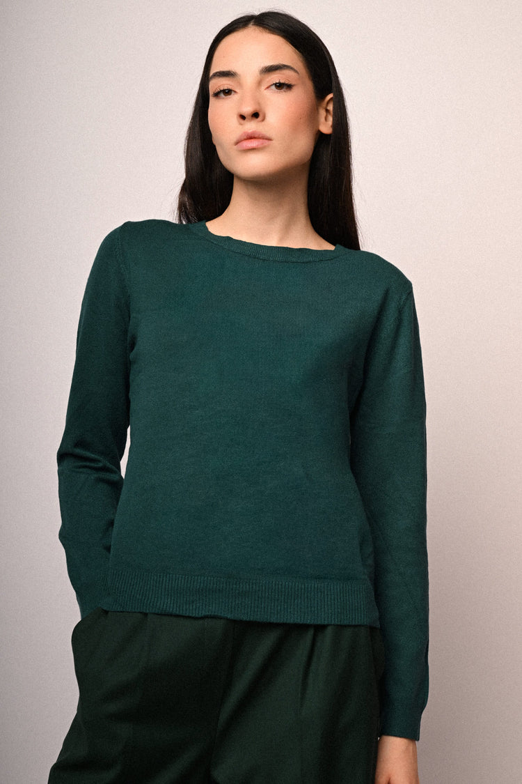 Maglia girocollo basic