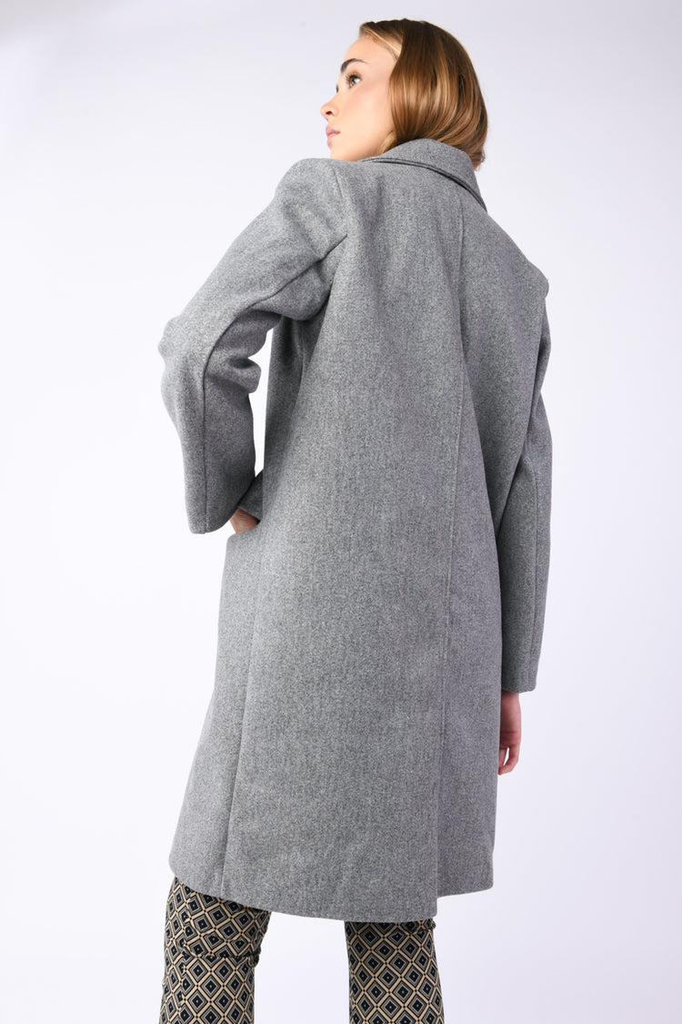 Cappotto cocoon doppiopetto