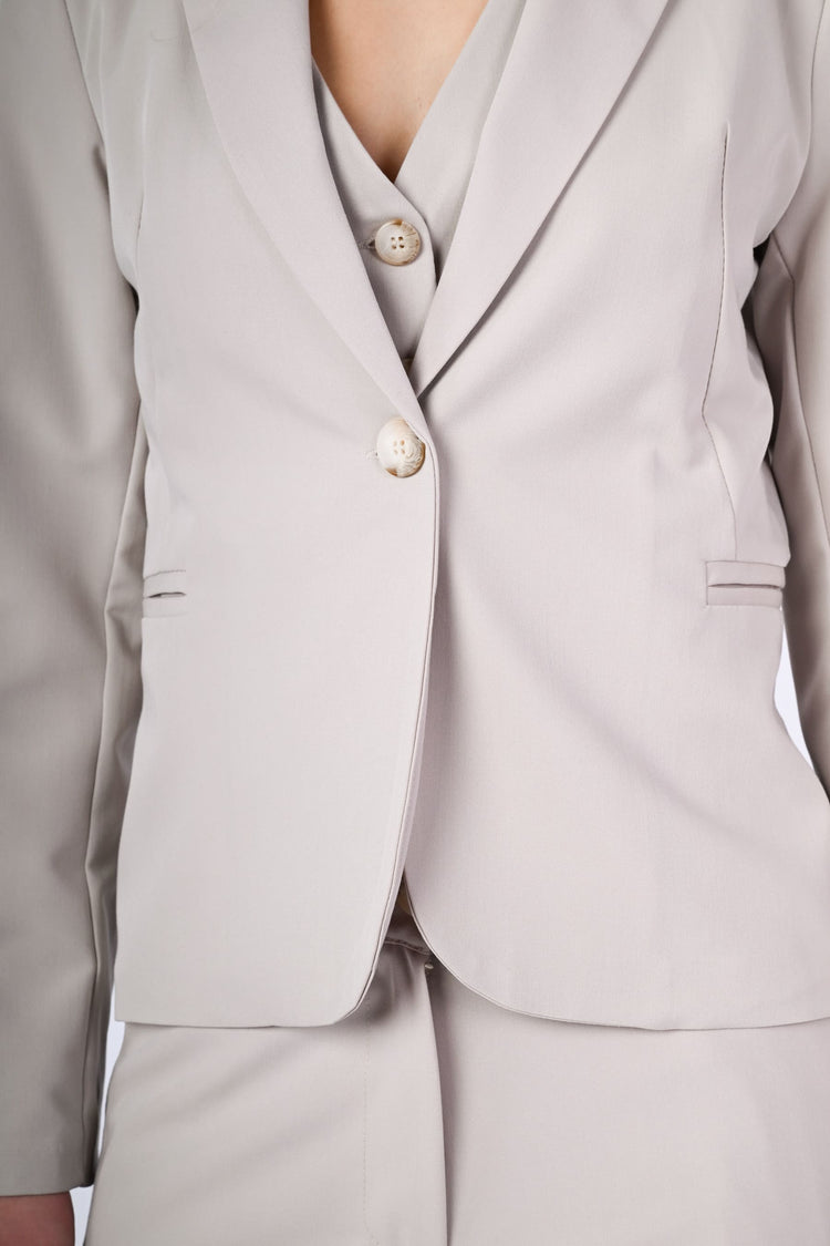 Blazer monopetto misto viscosa