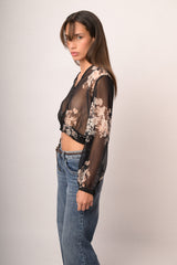 Casacca fantasia fiori