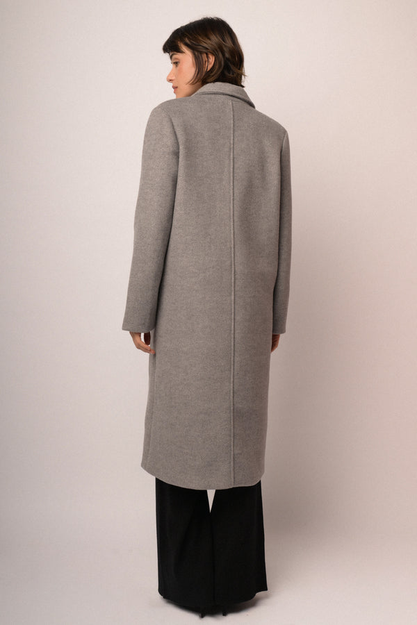 Cappotto lungo con lurex