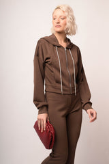 Maglia felpa con zip