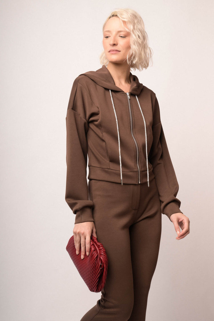Maglia felpa con zip
