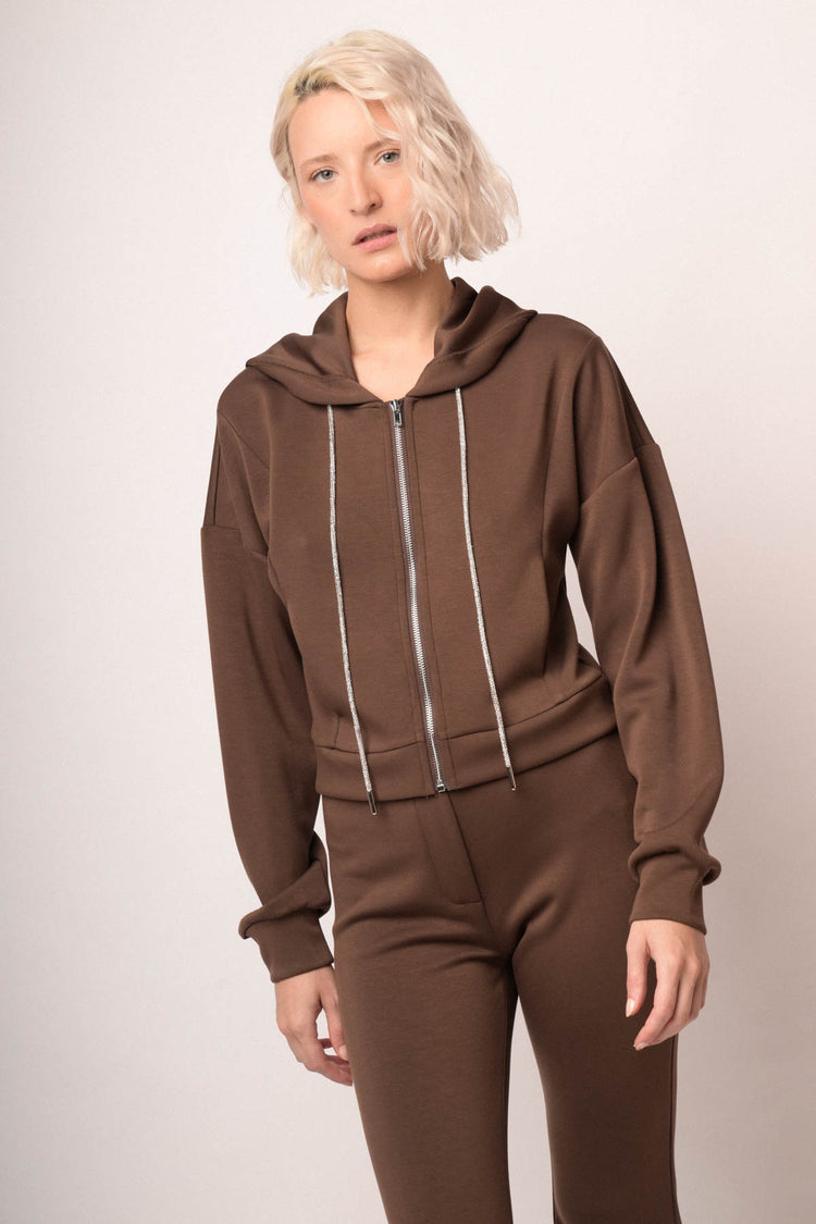 Maglia felpa con zip