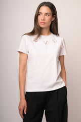 Maglia con ricamo love