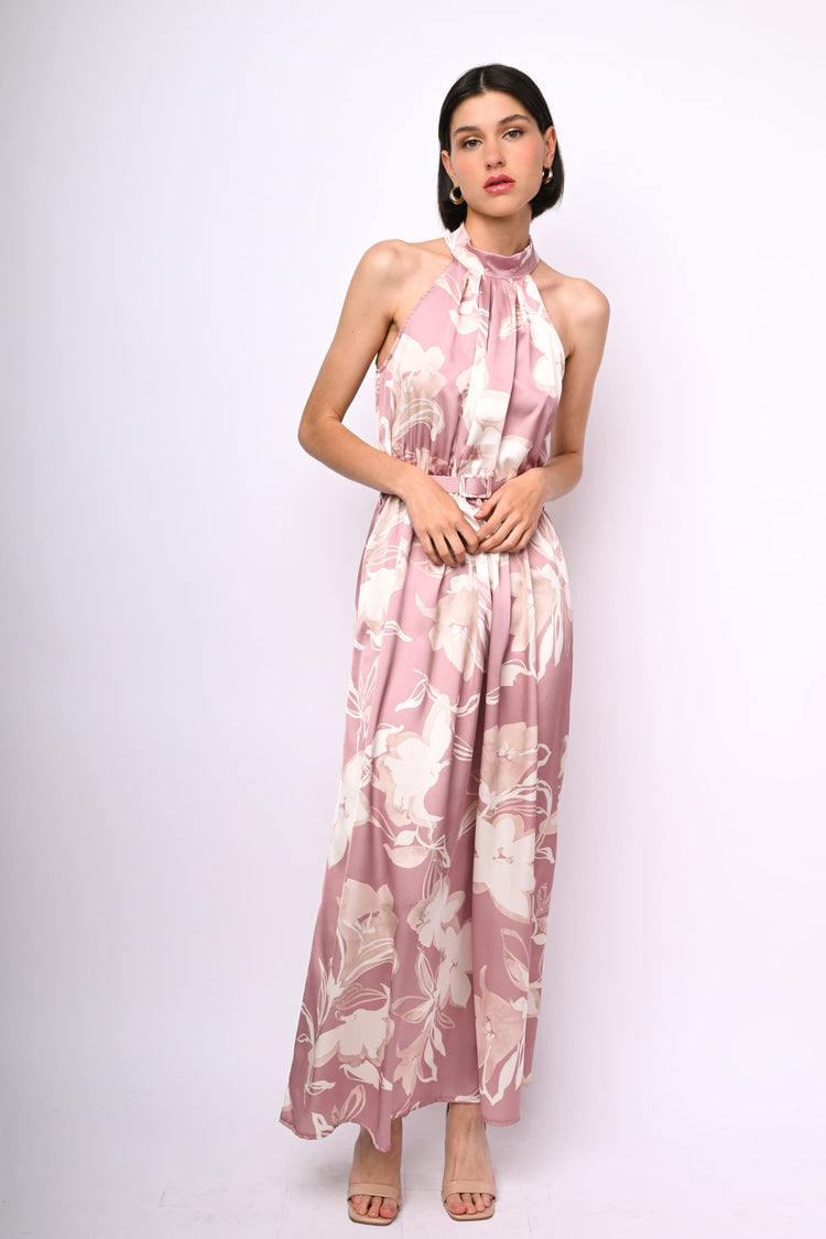 Abito Lungo Nuna Lie Vestito Verde Abito Lungo Monospalla Con Spacco