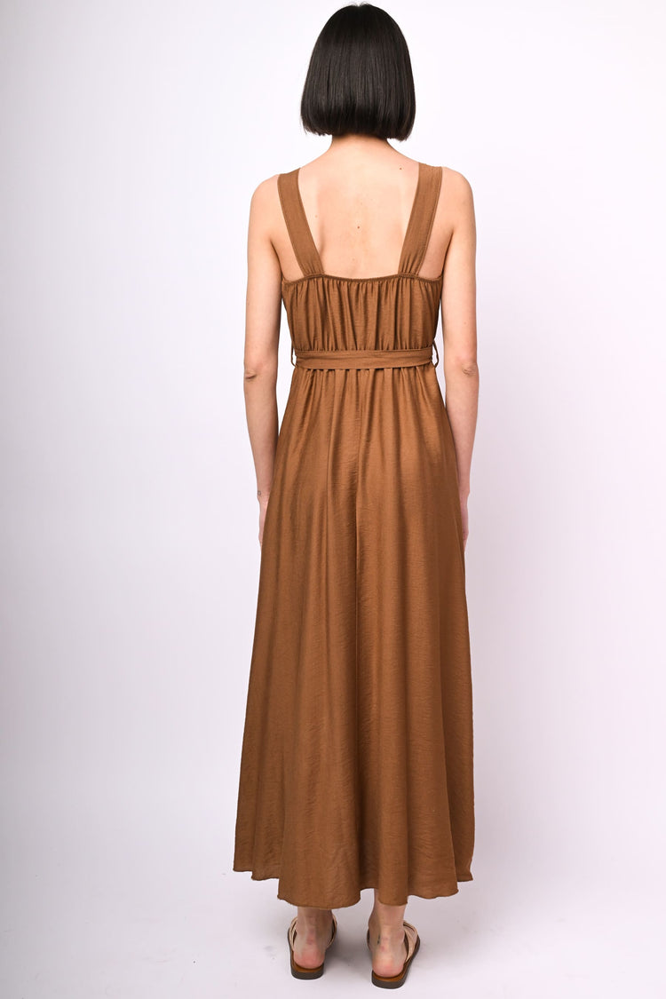 Abito lungo misto viscosa