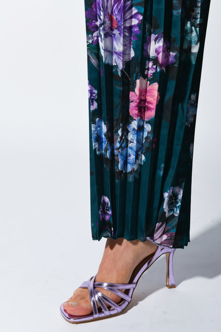 Comodi pantaloni da pigiama in confezione da 2 paia - Verde salvia fumé + nero a pois Comodi pantaloni da pigiama in confezione da 2 paia - Verde salvia fumé + nero a pois