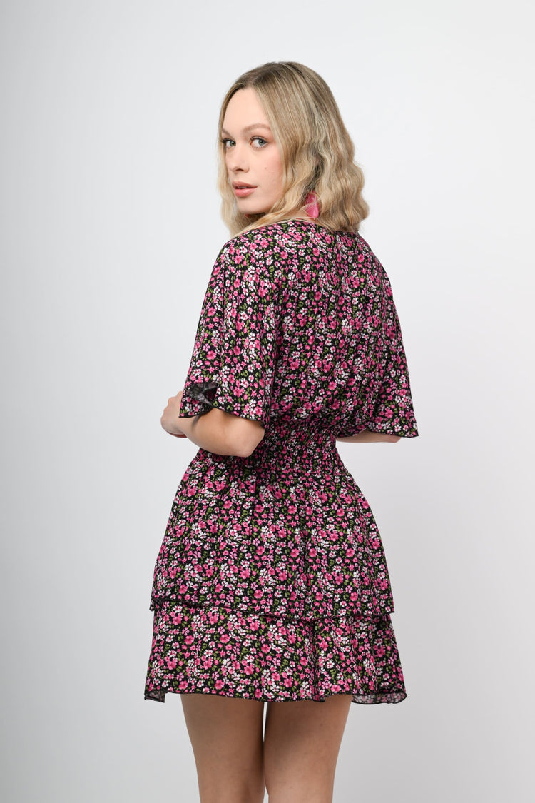 Mini abito a stampa floreale
