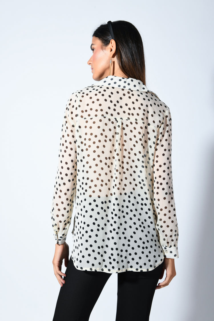 Camicia a stampa pois