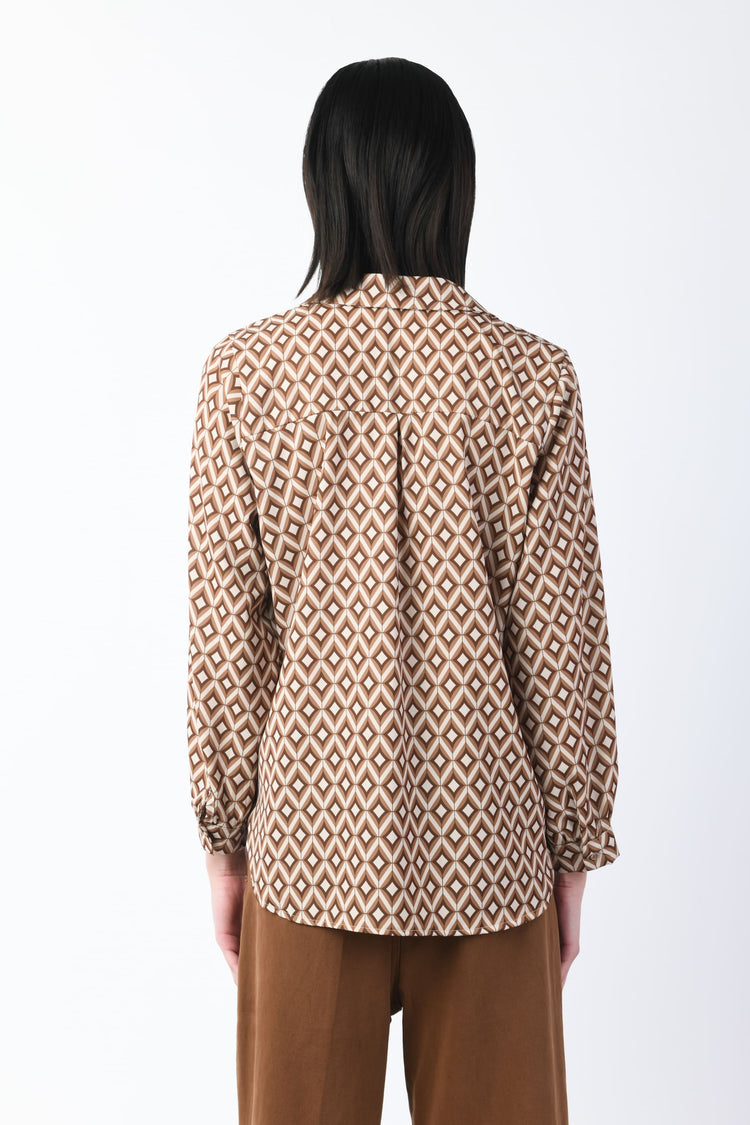 Camicia a stampa geometrica