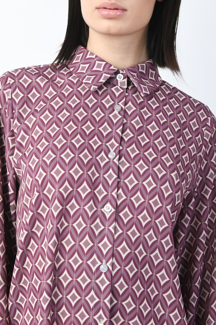 Camicia a stampa geometrica