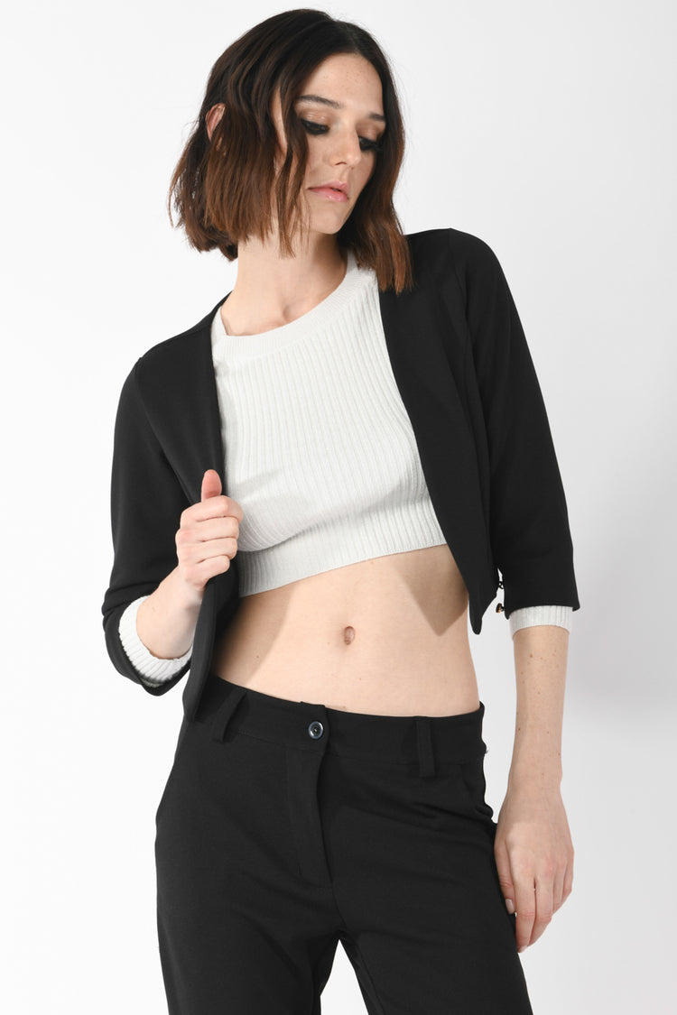 Bolero con maniche crop