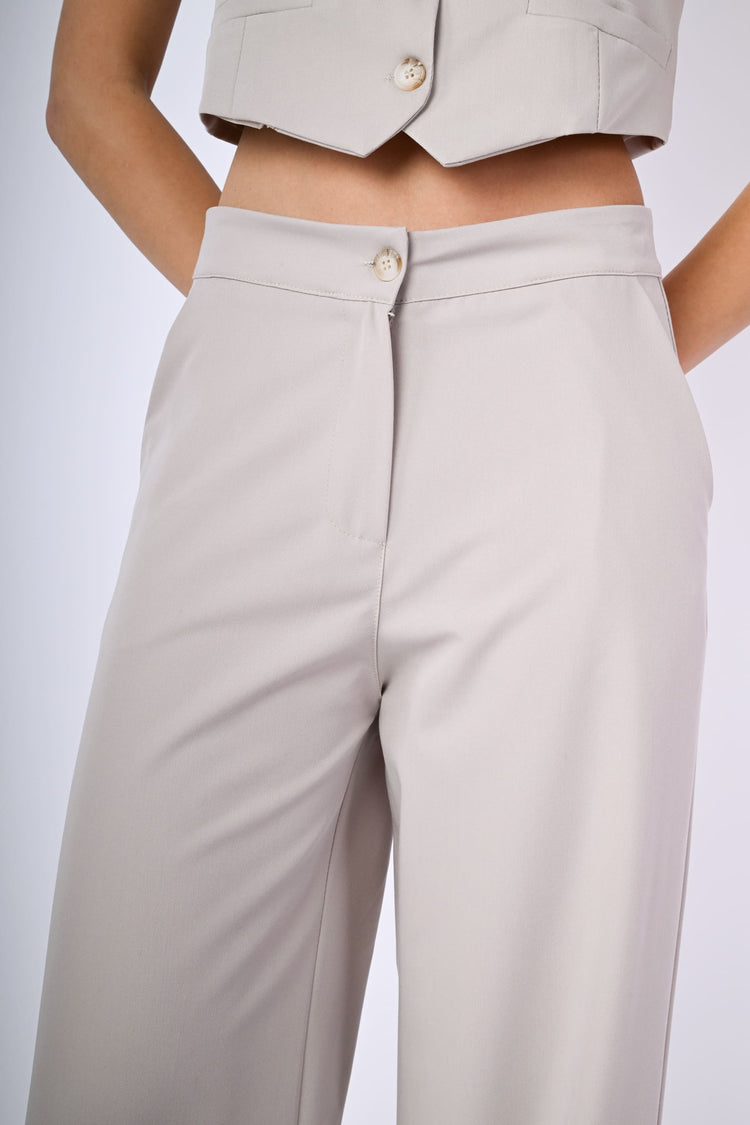 Pantaloni palazzo misto viscosa