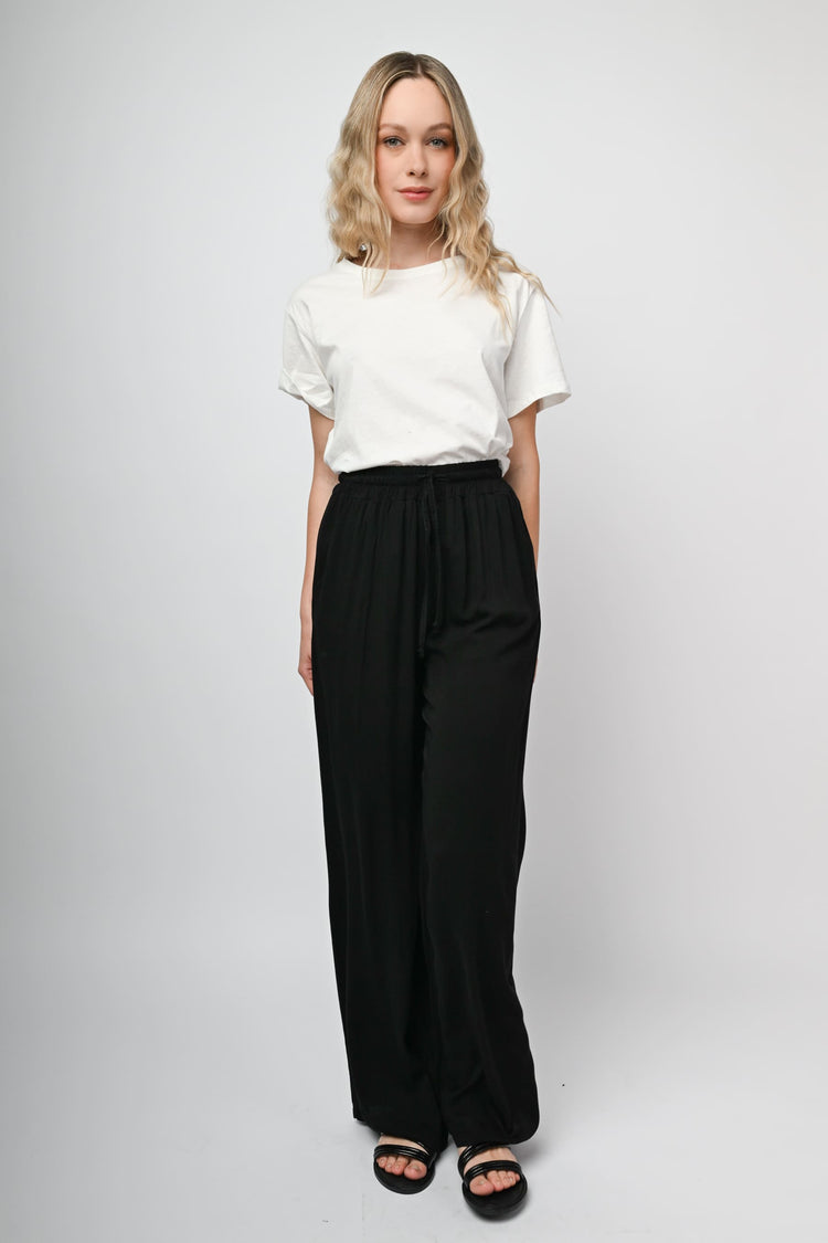 Pantaloni palazzo in viscosa
