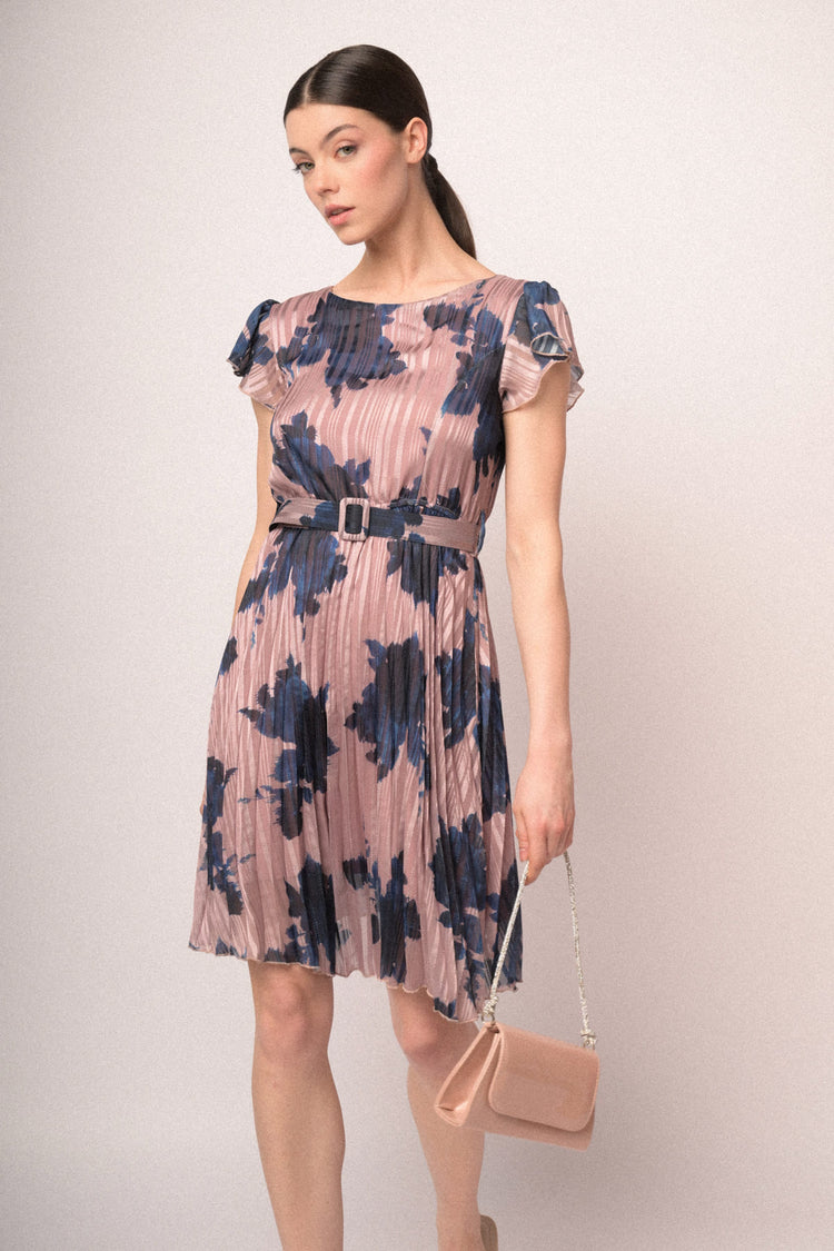 Abito stampa fiori corto