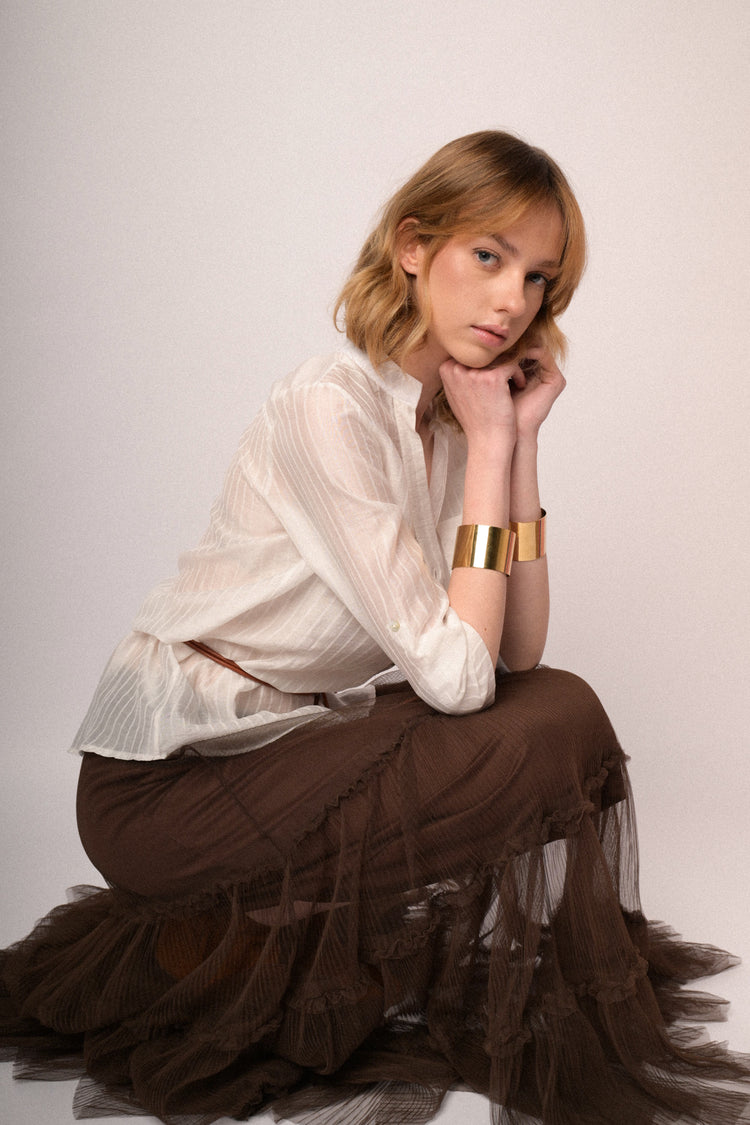 Casacca con bottoni riga