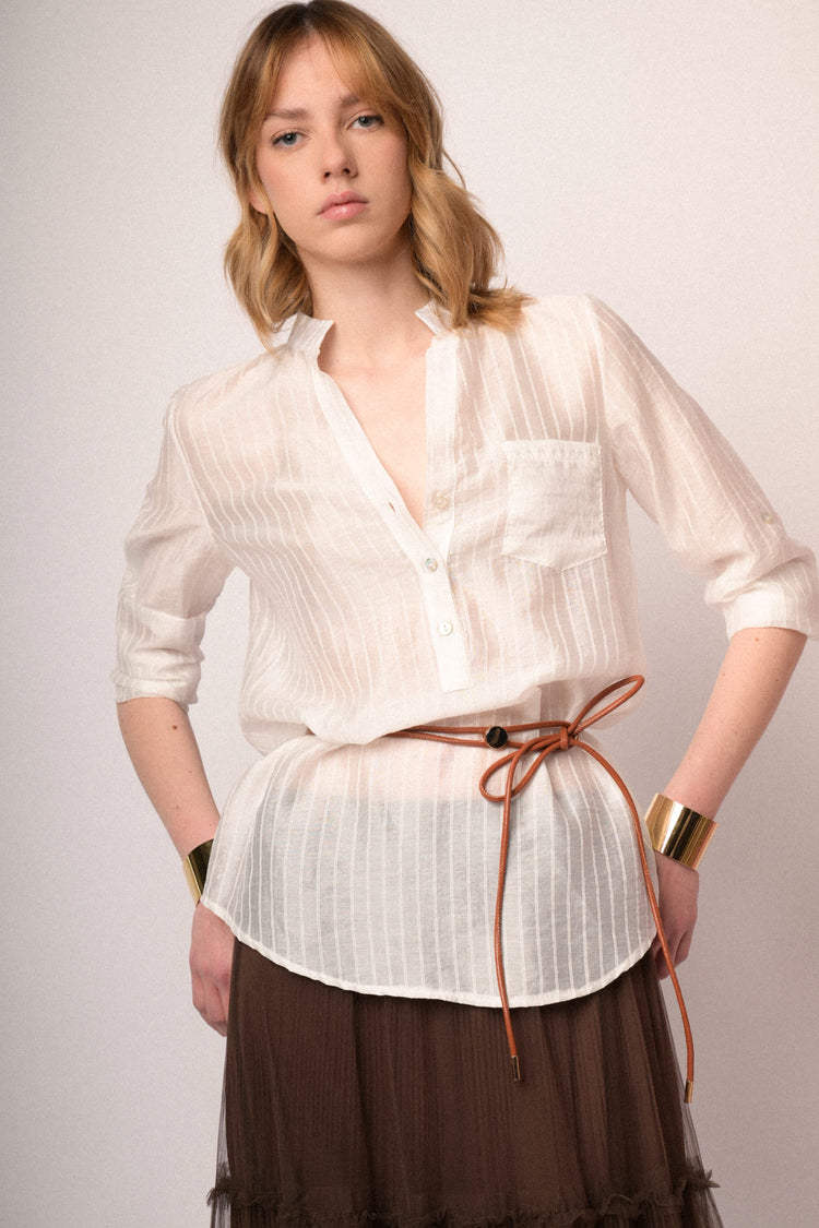 Casacca con bottoni riga