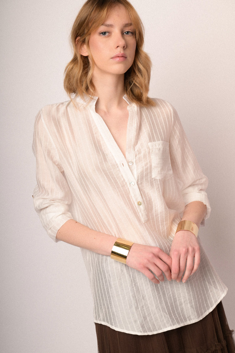 Casacca con bottoni riga