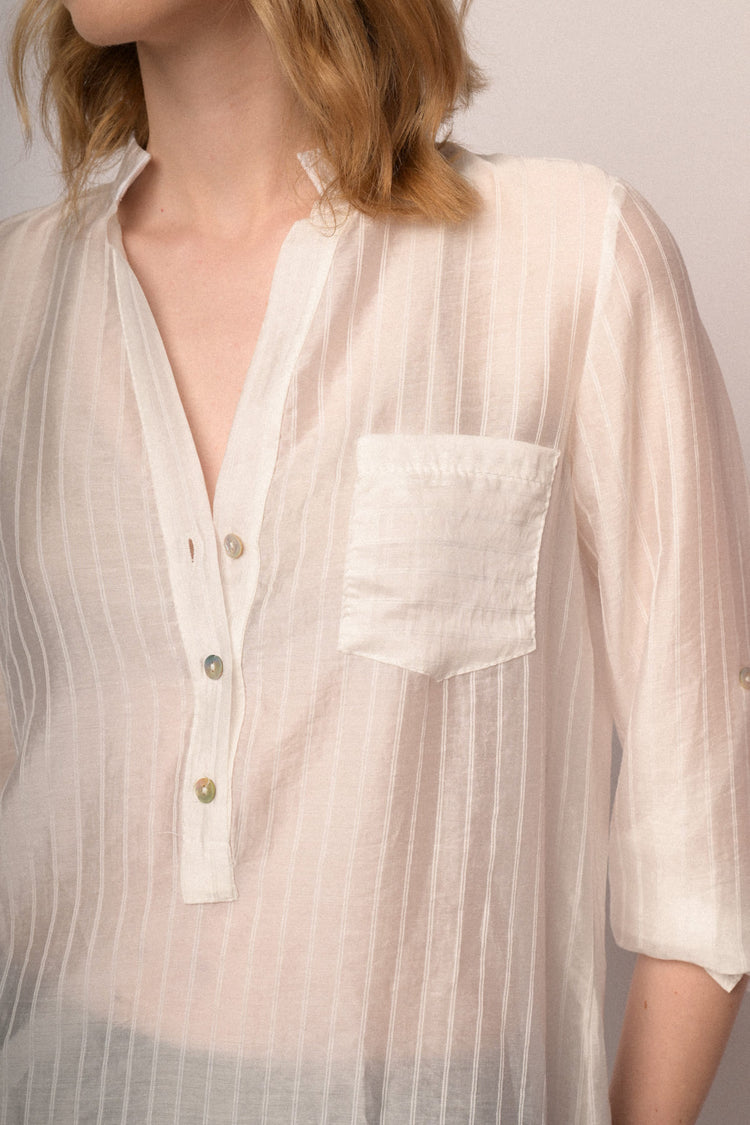 Casacca con bottoni riga