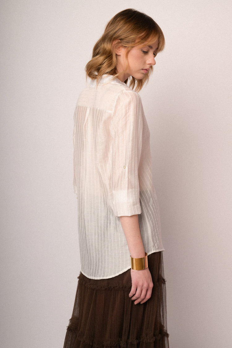 Casacca con bottoni riga