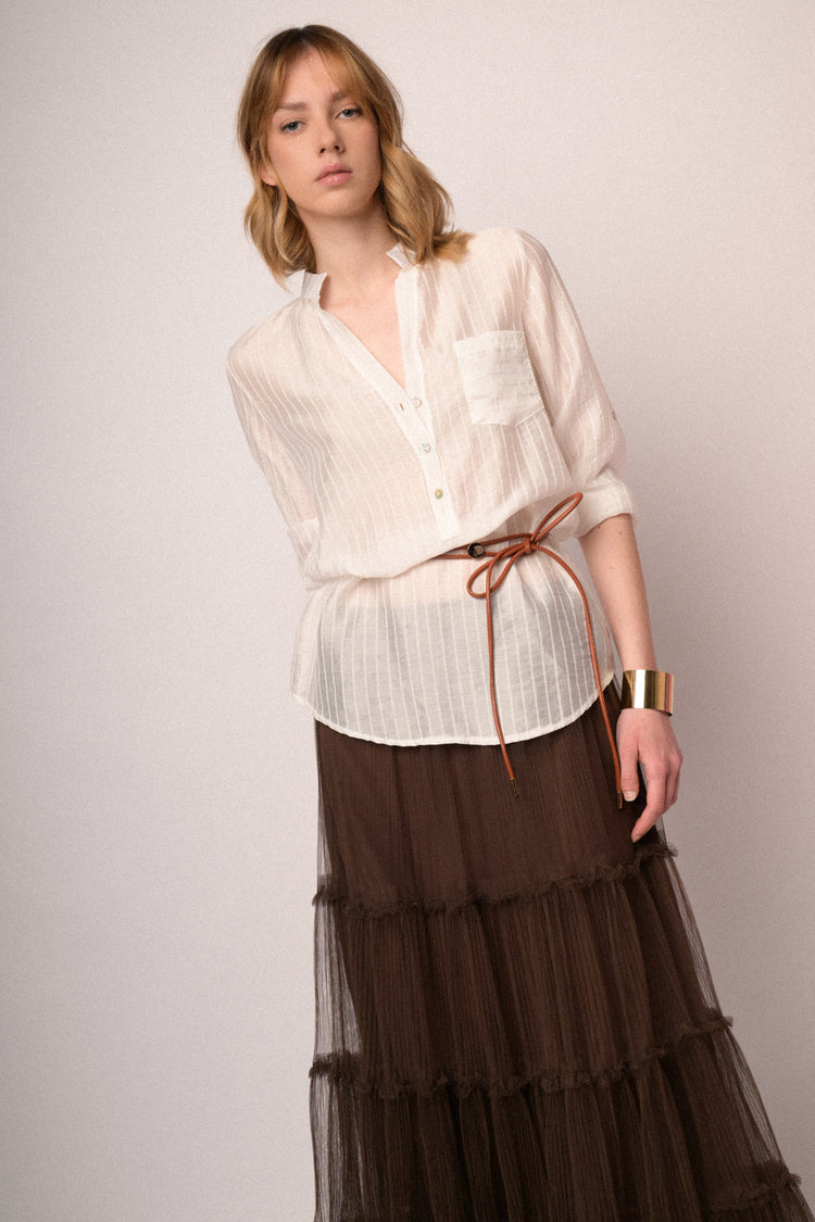 Casacca con bottoni riga