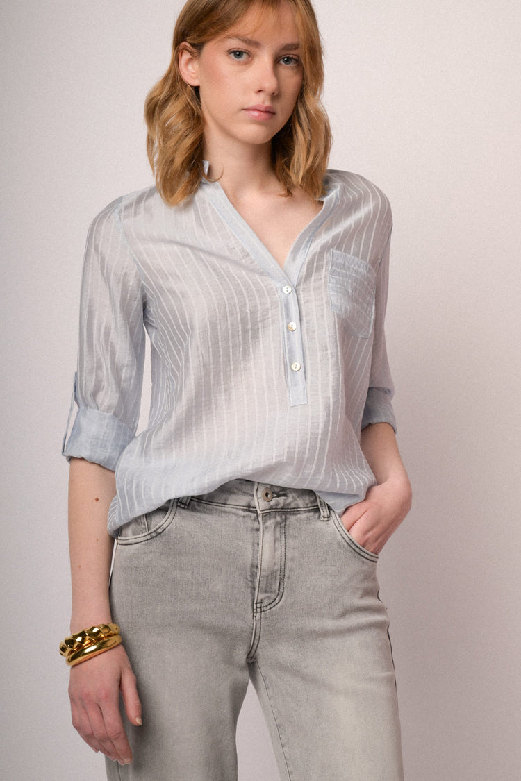 Casacca con bottoni riga