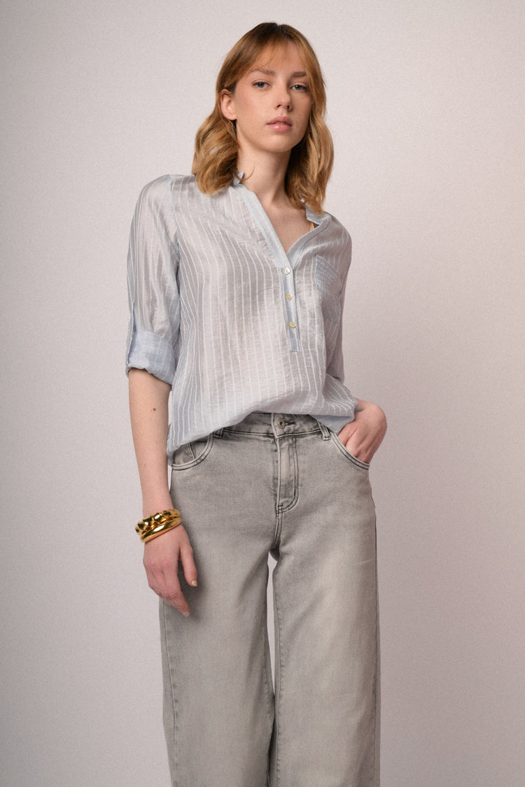 Casacca con bottoni riga