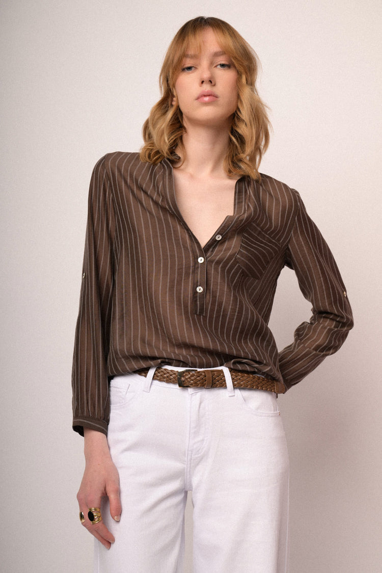 Casacca con bottoni riga