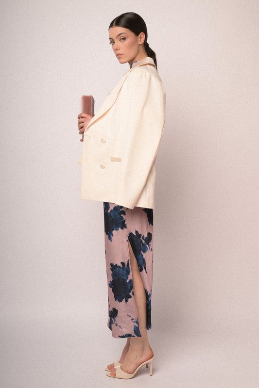 Abito lungo stampa fiore