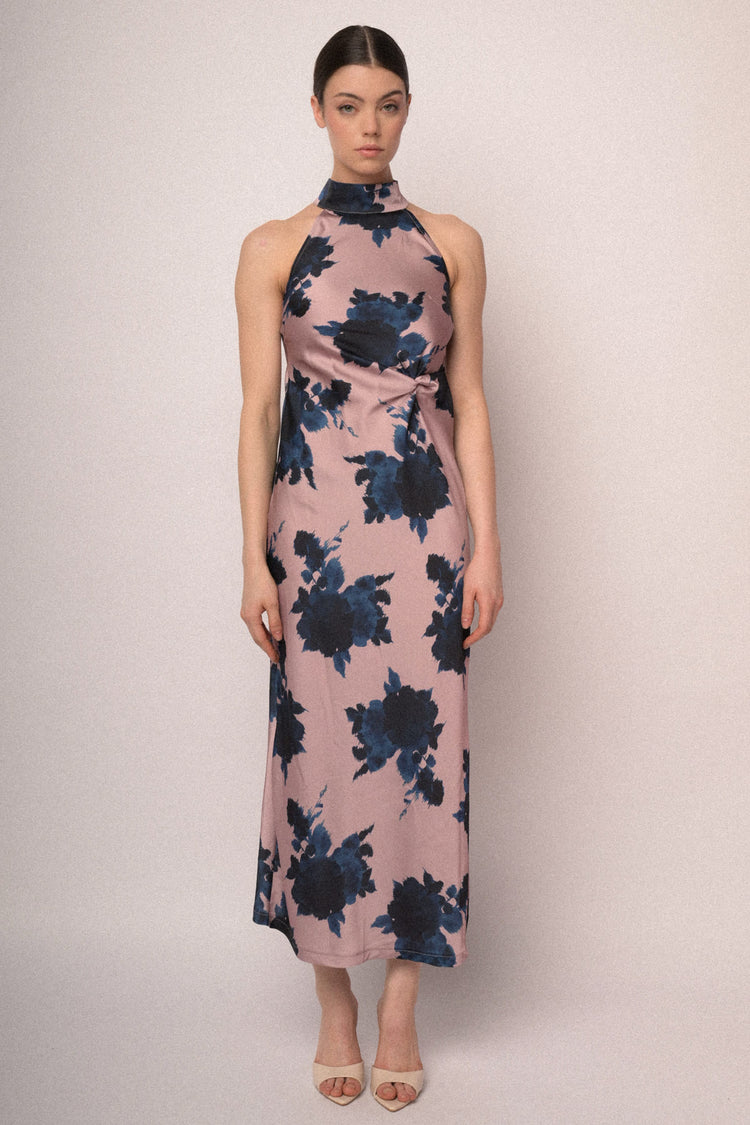 Abito lungo stampa fiore