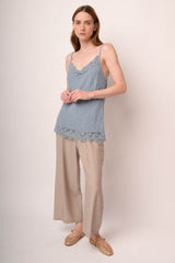Pantaloni gaucho stropicciati