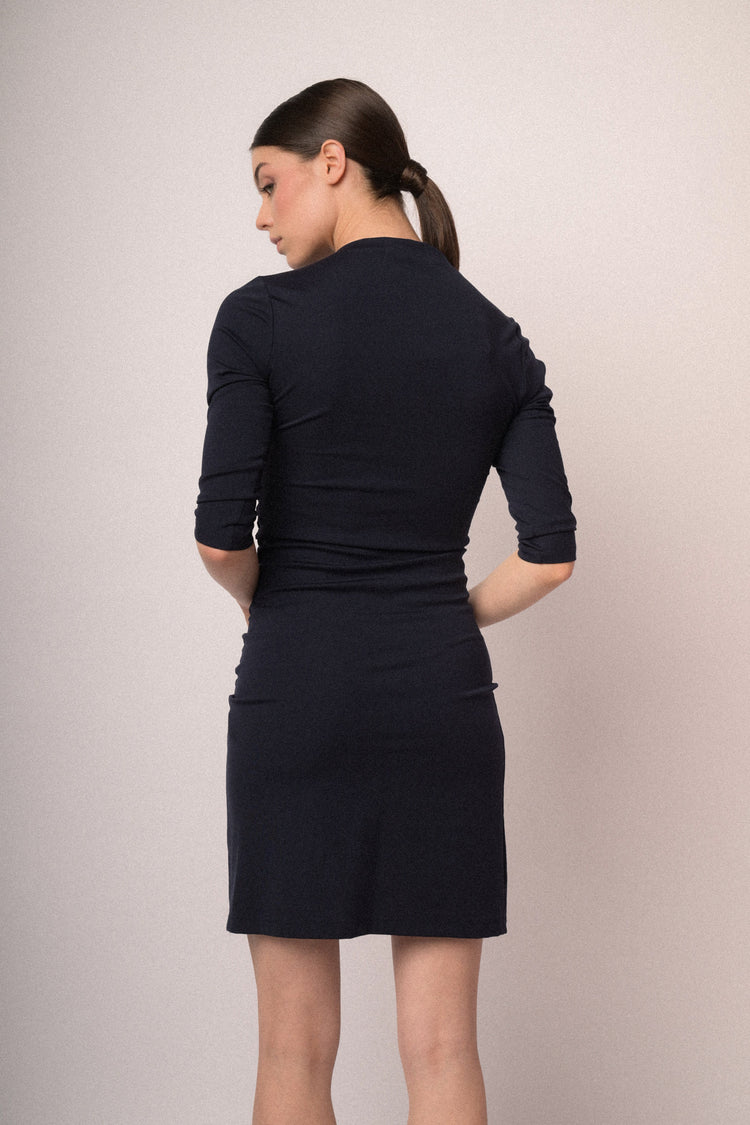 Mini abito a tubino con arricciatura