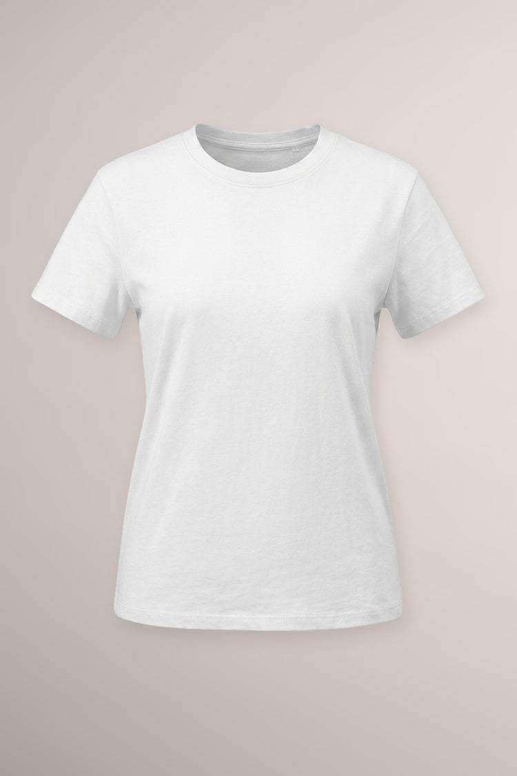 T-shirt basic bianca in cotone