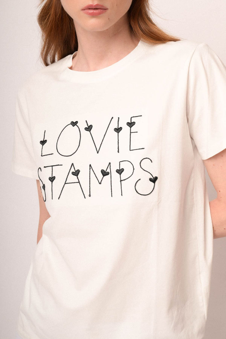 Maglia love ricamo