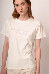 Maglia nothing ricamo