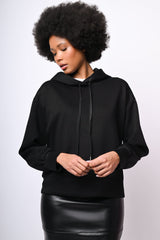 Felpa loose-fit con cappuccio