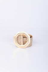 Cintura elastica con fibbia ottagonale