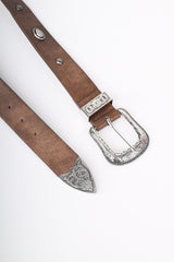 Cintura tex con fibbia tonda