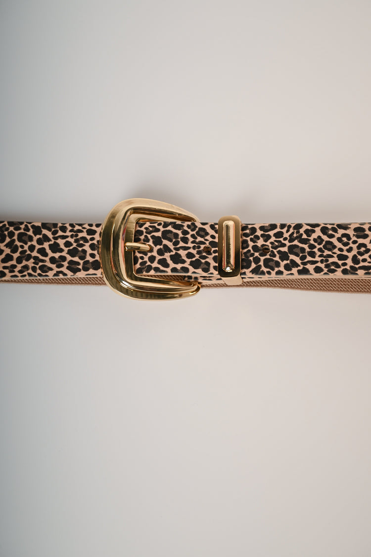 Cintura elastica a stampa animalier