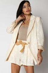 Shorts in jacquard con cintura